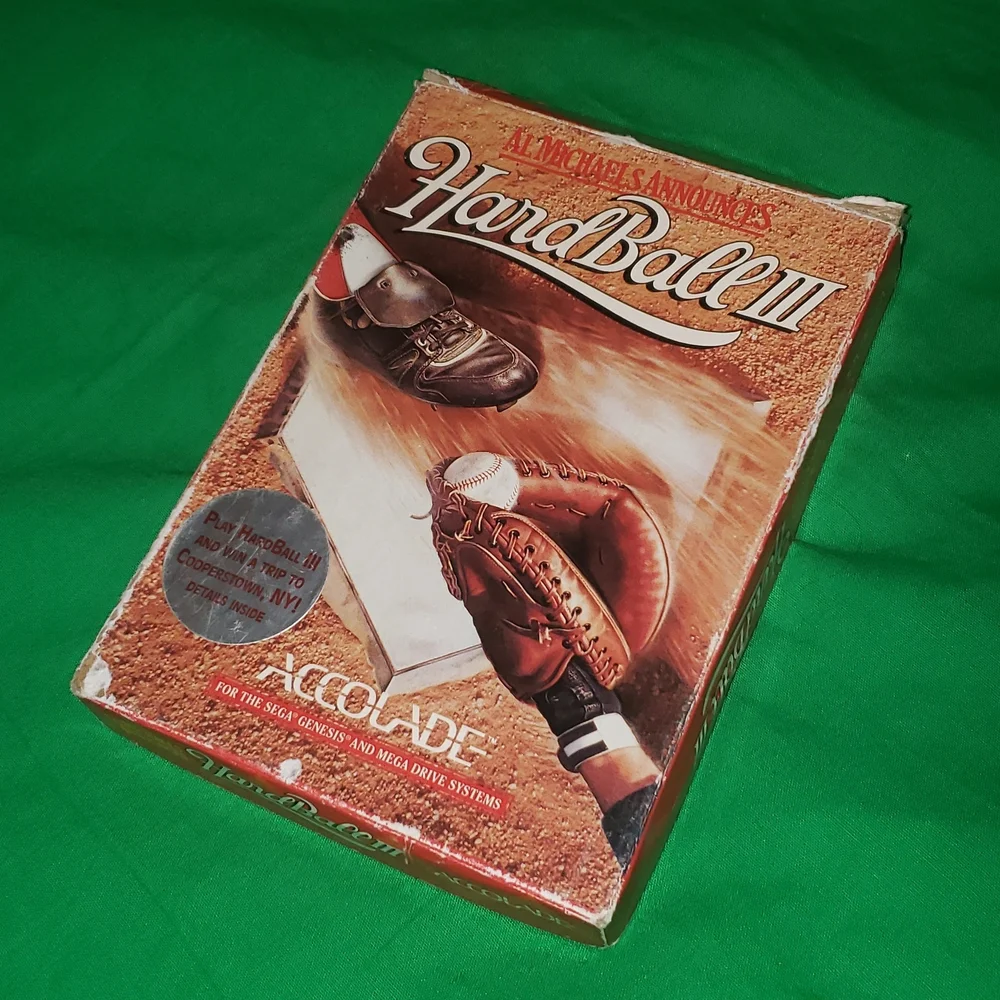 Hardball 3 for the Sega Genesis Video Game Complete In Box